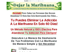 Tablet Screenshot of dejarlamarihuana.com